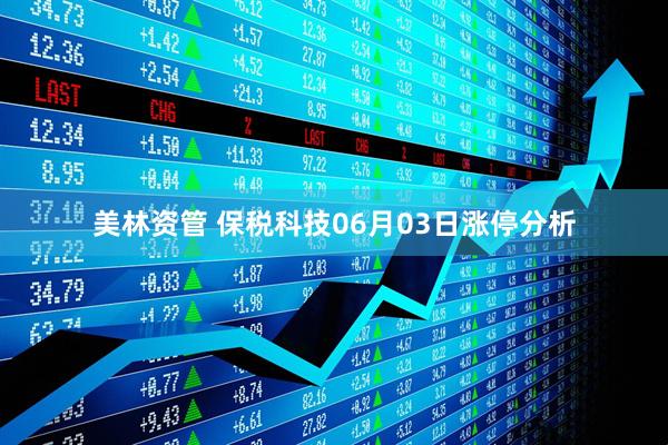 美林资管 保税科技06月03日涨停分析